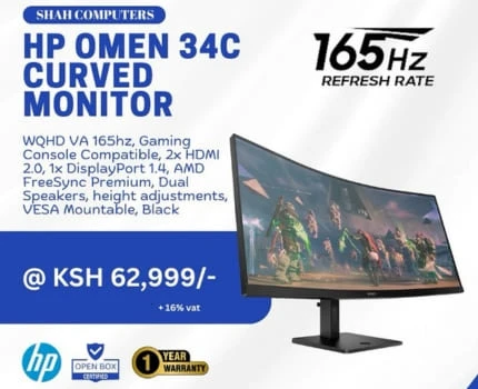 HP Omen 34C 34″ Curved Gaming Monitor